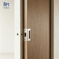 Système de porte coulissante murale à fermeture silencieuse et douce, en bois MDF, design personnalisé, porte encastrée cachée pour maison, bureau, condo