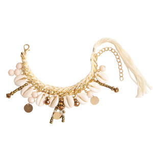 Pulsera bohemia trenzada con borlas para mujer, accesorio de joyería de moda - Product Image 5