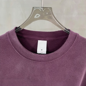 เสื้อยืดคอกลมโอเวอร์ไซส์ปักโลโก้ตามสั่ง สีพื้น ผ้าถักเนื้อฝ้าย ทรงพูลโอเวอร์ ยูนิเซ็กส์ สไตล์ลำลอง สตรีทแวร์ แขนยาว สำหรับฤดูใบไม้ร่วง รุ่น TKAN9170 - Product Image 2