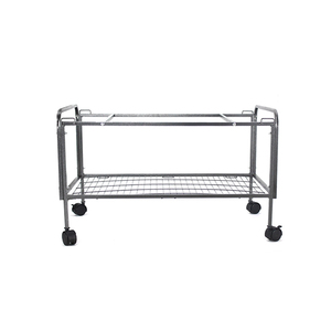 OEM ODM Black Metal Wire <strong>Large</strong> Breeding <strong>Bird</strong> Parrot Cages With Wheels <strong>Feeder</strong> - Product Image 5