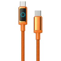 Cable USB C de 60W 3A con Indicador LED, Trenzado de Nailon, Conductor de Cobre Puro y Aleación de Aluminio, Carga Rápida PD 3.1 para Cámara, 1m 2m 3m