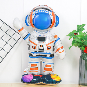 Tema spaziale astronauta Foil palloncino a razzo astronave astronave galassia palloncini ad elio ragazzo per bambini decorazione per festa di compleanno Baby Shower - Product Image 4