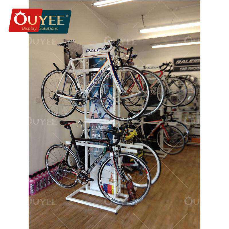 Bike Shop Interior Design City Road Folding Bike Display Showcase Custom  Wood Wall Mount Cycling Display Rack