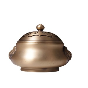 Quemador de incienso con cabeza de león de cobre puro para uso doméstico e interior, adecuado para quemar incienso de madera de agar y sándalo, té - Product Image 5