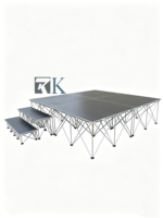 Plateforme de scène portable modulaire avec estrade en aluminium pour événements, concerts, mariages