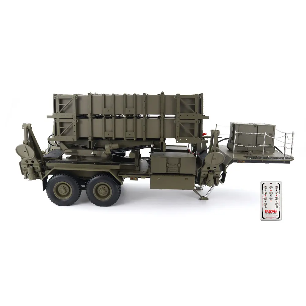 High Simulation Remote Control Military Truck HG-P805 Army Green 1/12 Missile Car (KIT) RC Military Vehicle