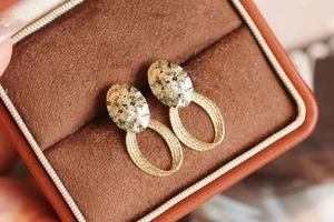 Pendientes de Oro Puro de 18K Xinfly Fashion, Oro Real Au750, Joyería para Mujeres, Damas y Niñas - Product Image 5