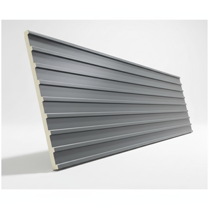 Panneau sandwich en alliage <span class=keywords><strong>d</strong></span>'aluminium et PU, résistant au feu et à l'eau, design moderne pour serre agricole, hôtel, maison préfabriquée, <span class=keywords><strong>isolation</strong></span> - Product Image 1