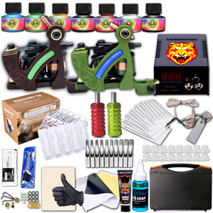 Nouvel arrivage : Kit de machine à tatouer à double bobine avec accessoires complets pour atelier de tatouage professionnel et fournitures d'art corporel - Product Image 2