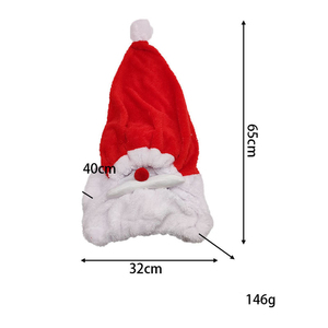 Chapeau de Noël en peluche de style américain, très populaire, pour l'extérieur, chapeau de Noël portable pour <span class=keywords><strong>moto</strong></span>, décoration de Noël - Product Image 4