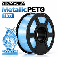 Filamen Printer 3D PETG Biru Kristal Es 1.75mm 1KG Transparan OEM ODM Label Pribadi Produsen Pasokan Grosir