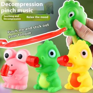 Venta al por mayor de descompresión sensorial <span class=keywords><strong>Fidget</strong></span> Squeeze Toy Rana Lengua Dinosaurio Pinch Shake Material EVA Regalo para niños - Product Image 1