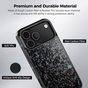 Forged Carbon Fiber Glossy Hard <strong>Case</strong> Magnets Anti Fingerprint for iPhone Samsung Google Pixel Series Factory OEM ODM - Product Image 2