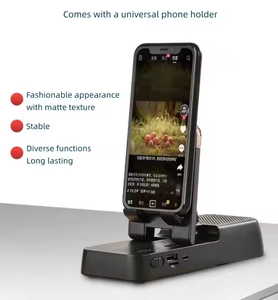 Phổ có thể gập lại máy tính để bàn khung màu xanh răng loa có thể điều chỉnh điện thoại di động chủ BT loa không dây hỗ trợ TF/ SD thẻ - Product Image 2