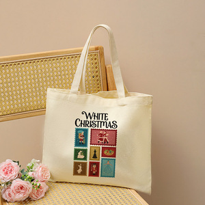 Borsa Tote in Tela Resistente con Motivo 'Non Esistono Mai State Così Devote tra Sorelle' Vintage Personalizzata Riutilizzabile da Donna per lo Shopping - Product Image 3