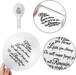 Nicro Wholesale 36pcs 12Inch <strong>Memorial</strong> <strong>Balloons</strong> Set With Ribbons Dove Bird White <strong>Memorial</strong> Funeral Celebration Life Latex <strong>Balloons</strong> - Product Image 3