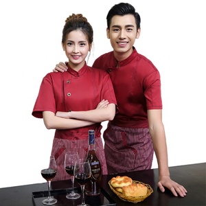 Uniformes de Trabajo de Alta Calidad Personalizados SenYue Unisex, Estampados por Transferencia de Calor, de Algodón Puro, para Personal de Restaurantes y Bares - Product Image 3