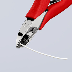 KNIPEX 77 11 115 Cortador diagonal para electrónica con junta pasante y revestimiento de plástico antideslizante 115 mm - Product Image 3