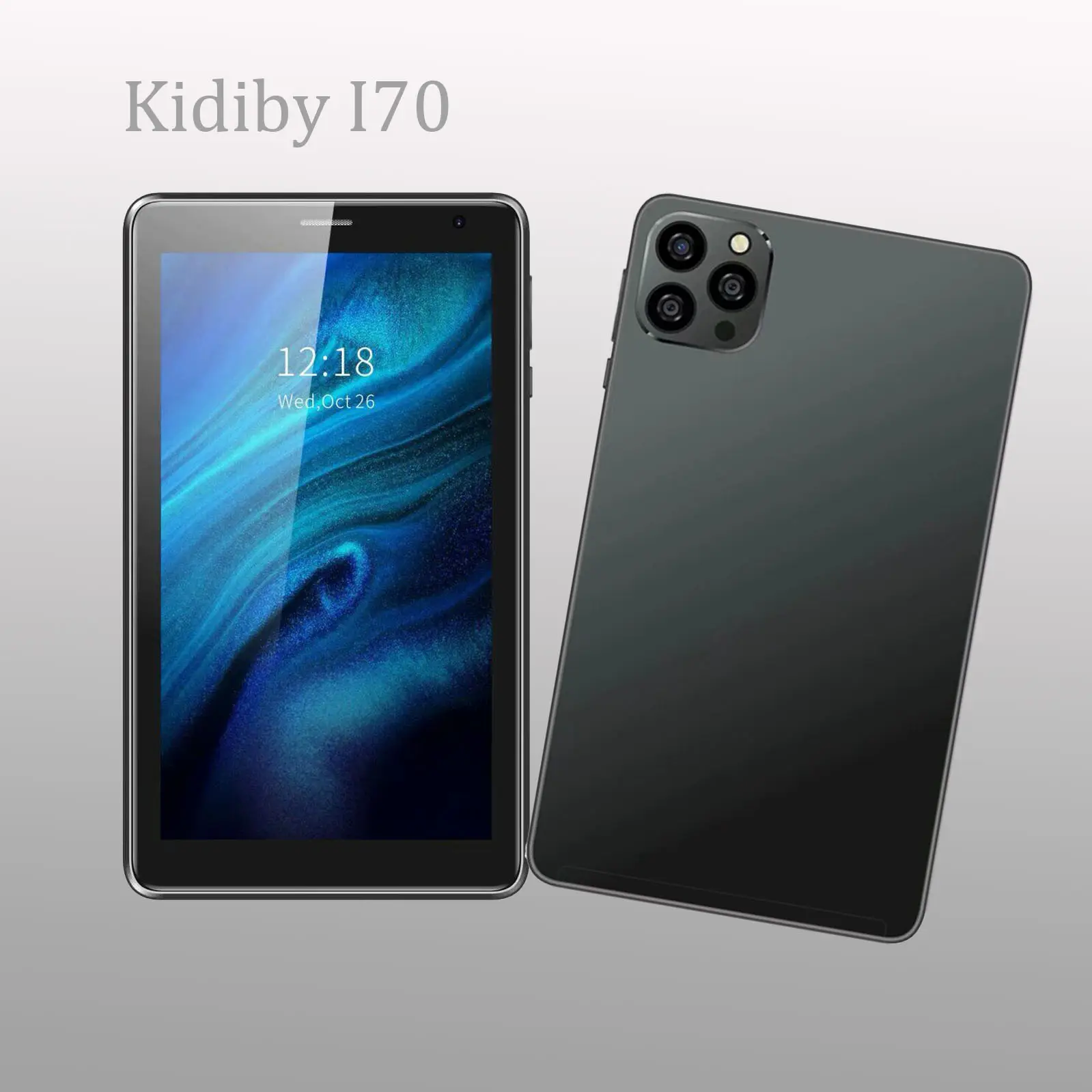 Kidiby Tablette Android 12, kartu Sim GSM 5GWifi /3G octa-core 7 inci IPS 8GB + 128GB untuk Tablet Pc