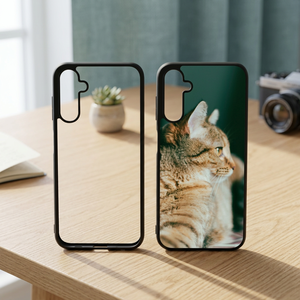 Funda Protectora para Teléfono Okris, Sublimable, de TPU+PC+Metal, con Diseño de Gato, Resistente a Impactos, con Patrón Animal - Product Image 3