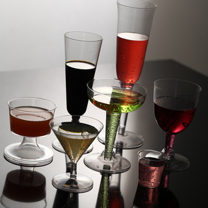 <span class=keywords><strong>Copas</strong></span> <span class=keywords><strong>de</strong></span> Vino <span class=keywords><strong>de</strong></span> Plástico Reutilizables Transparentes Clásicas <span class=keywords><strong>de</strong></span> 12 oz, Estilo ROMANO, Ecológicas, PS, 8 Piezas/Caja, <span class=keywords><strong>para</strong></span> Uso en el Hogar y Bar - Product Image 3