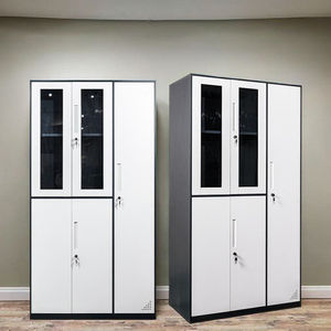 Lemari Arsip Besi Modern yang Ramping, Penyimpanan Lateral Elektrik dengan Laci - Perabot Kantor untuk Penyimpanan Dokumen Peta - Product Image 1