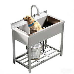 शेडोंग कारखाने सीधे स्टेनलेस स्टील कुत्ते स्नान टब 201 - Product Image 2