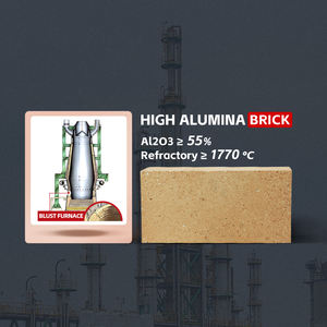 Fabrik-Großhandel Feuerfester Tonziegel 1770 ℃   Kessel-Feuerfestziegel Feuerfestziegel-Preis Hochaluminium-Ziegel für Ofenauskleidung - Product Image 1