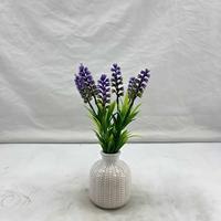 Fleurs artificielles de haute qualité à faible MOQ, plantes ornementales courtes pour Noël, mariage, intérieur, décoration maison, écologiques, résistantes aux UV