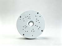 Boîtier de jonction étanche en aluminium de 16 cm avec base profonde pour montage au plafond et mural latéral pour caméra de sécurité IP CCTV Dôme/Bullet