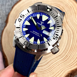 Montre automatique Monster 42mm, mouvement NH36A, cadran orange, bleu, rouge, verre saphir, marques lumineuses, montre pour hommes, 20ATM - Product Image 3