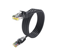 Kabel Patch Cord Internet Ethernet SIPU Cat6 UTP FTP dengan Selubung PVC, Konektor RJ45, Panjang 1m 2m 3m 5m, Kabel Jaringan