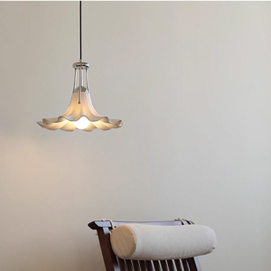 Modern Chandelier Glass <b>Shade</b> Metal Base Cold <b>White</b> LED 5000K Large Size Living Room <b>Ceiling</b> Lamp Surface Mounted AC IP33 - Product Image 5
