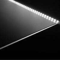 Feuille de diffuseur 50-90% transmission PS PC PMMA plaque de diffusion vente en gros diffuseur lumière Led