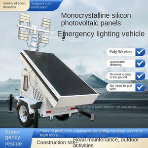 YSLANDSCAPE Lifting Engineering Mobile Construction Lighting Car with <b>Solar</b> Energy <b>Floodlight</b> 7m & 9m Options 5 Years Warranty - Product Image 3