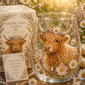 Tazza da <span class=keywords><strong>Caffè</strong></span> in Vetro Trasparente con Motivo a <span class=keywords><strong>Margherita</strong></span>, Confezione Regalo con Design Floreale, Idea Regalo - Product Image 4