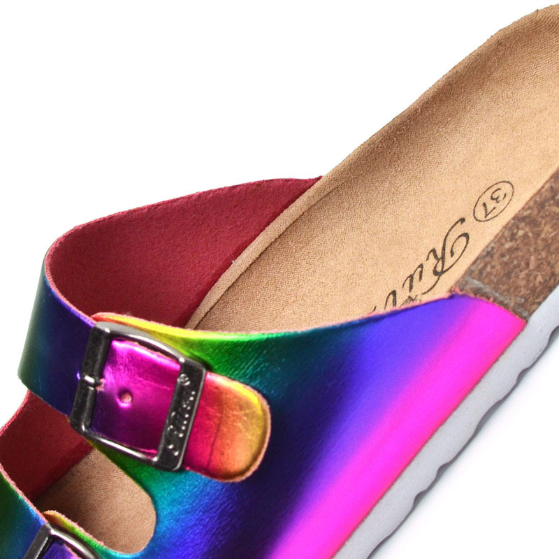 Fashion Ladies Sole Cork Slippers Women Beach Slides Shoes Summer Casual Sandals Slipper
