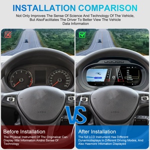 หน้าปัดเรือนไมล์อัตโนมัติ Navihua ระบบ Linux รองรับ Wireless Carplay HDMI พร้อมจอแสดงผลเสมือนจริงสำหรับรถยนต์ VW Polo ปี 2012-2018 จอ LCD สำหรับรถยนต์ - Product Image 5