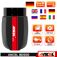 Escáner OBD2 ANCEL BD500 para VW y Audi, Herramienta de Diagnóstico Completo del Sistema con Servicio de Reinicio EPB y Reinicio de Aprendizaje del Acelerador