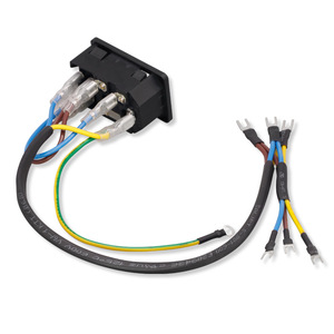 Câble de raccordement en cuivre étamé PVC pour prise secteur, avec interrupteur à bascule à 2 vitesses et 4 pattes, pour alimentation de bureau 3D - Product Image 1