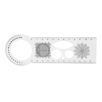 Hot Sale Optical Pupil Ruler Optometry PD Ruler PR017 Plastic Eye Distance Measuring Tool for Optician Clinic
