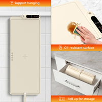 Nouveau produit : Plateau chauffant pliable en silicone, tapis chauffant électrique pour aliments, tapis chauffant pour aliments avec température réglable