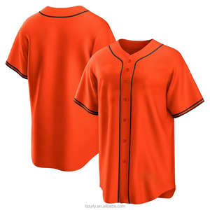 Maillots de <span class=keywords><strong>baseball</strong></span> personnalisables grande taille style vintage uniformes d'équipe à boutons logos brodés polyester à séchage rapide respirant - Product Image 5