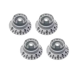 Boutons de commande argentés pour volume et tonalité, pour pédales d'effets AMP, pour guitares <span class=keywords><strong>ST</strong></span> LP SG - Product Image 2
