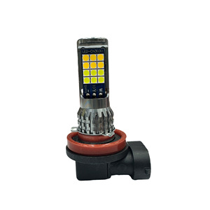 Luces antiniebla para coche H11 de 18 lámparas, luces de coche modificadas de doble color 3030, luces antiniebla delanteras y luces traseras impermeables de alto brillo. - Product Image 1