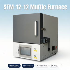 Four à moufle programmable à écran tactile pour laboratoire, haute température, traitement thermique, frittage et carbonisation - Product Image 2