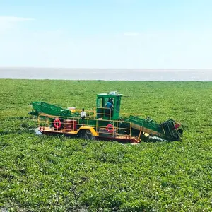 Raccoglitrice di erbacce acquatiche completamente automatica Julong/mietitrice di giacinto d'acqua in vendita