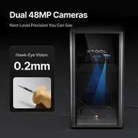 Xtool F2 Ultra Dual Deluxe Bundle 60W MOPA Fiber 40W Diode Laser Engraver Double Source Lumineuse Découpeur Laser Métal Bijoux