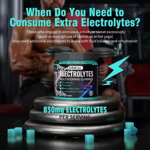 Gomitas Masticables de Electrolitos para Hidratación, Suplemento con <span class=keywords><strong>Potasio</strong></span>, <span class=keywords><strong>Magnesio</strong></span>, Calcio <span class=keywords><strong>y</strong></span> Cloruro de Sodio para Corredores <span class=keywords><strong>y</strong></span> Deportes de Resistencia - Product Image 4