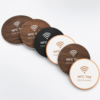 Stiker Meja Akrilik RFID Dome NFC Kustom, Dapat Digunakan Kembali, Perekat Kuat, Dapat Diprogram, Tap untuk Ulasan Google, Media Sosial, Menu